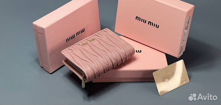 Кошелек женский натуральная кожа miu miu