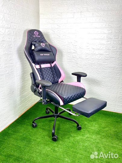 Компьютерное кресло розовое premium