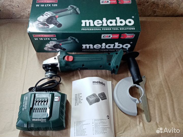 Аккумуляторная Ушм metabo W 18 LTX 125 комплект