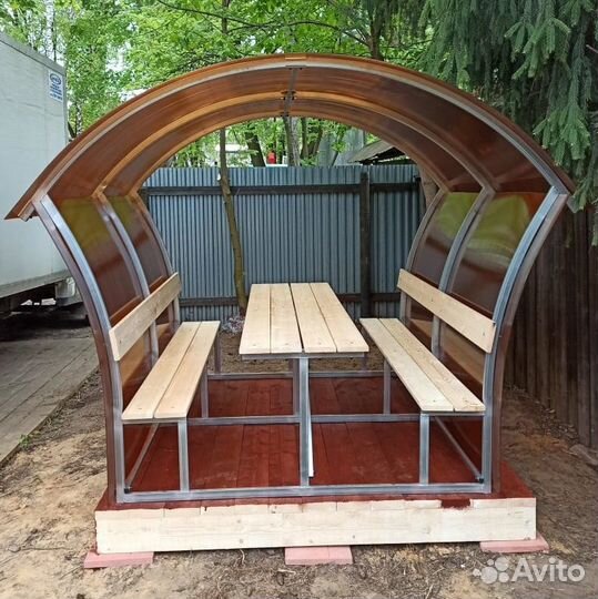 Беседка из поликарбоната Астра Пион