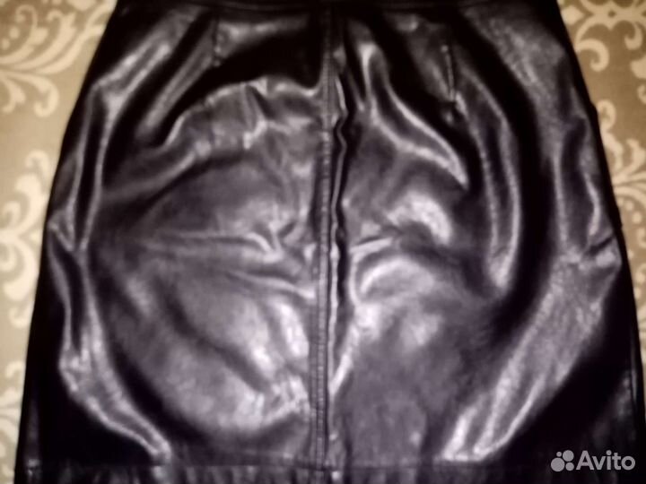 Кожаная юбка