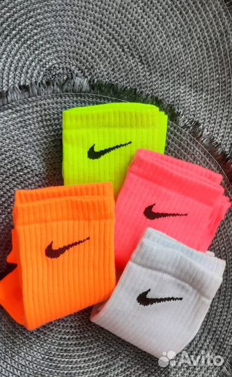 Носки женские Nike neon