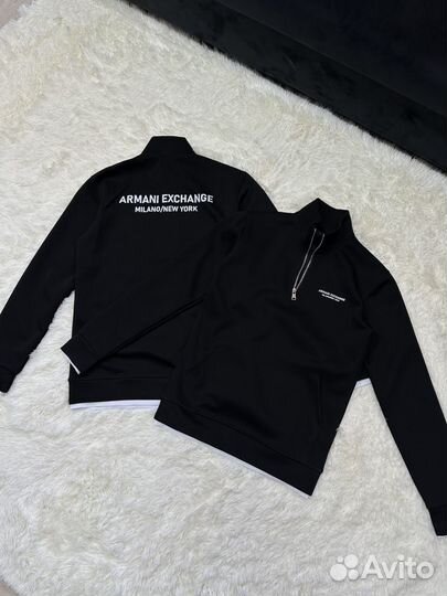 Кофта полузамок armani exchange