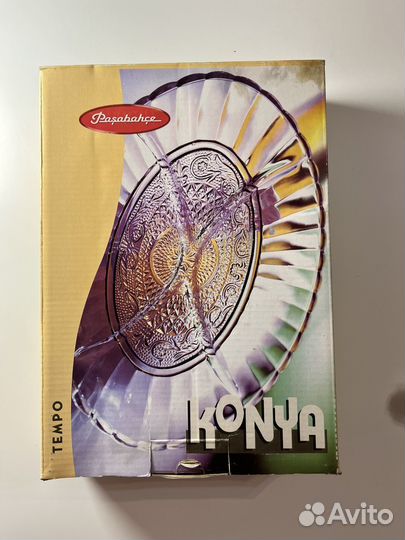 Менажница стеклянная Konya