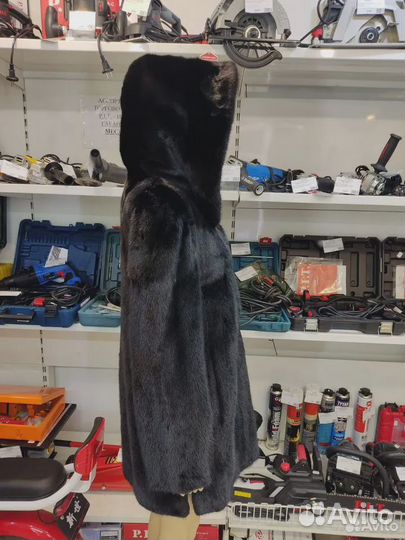 Шуба норковая 40-42р с капюшоном