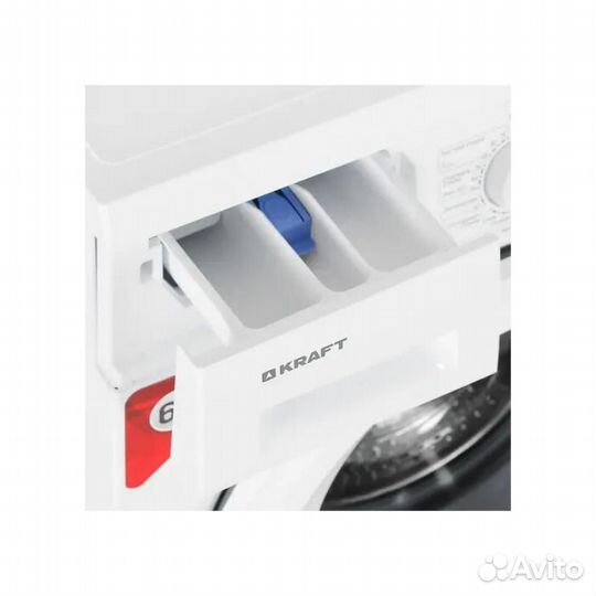 Стиральная машина Kraft KF-EN6104W, узкая с фронта