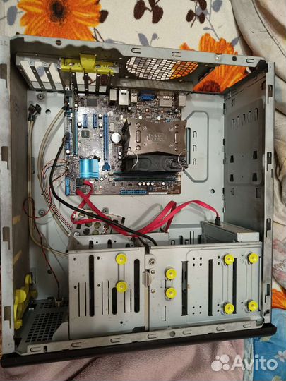 Материнская плата с I5 2400, 8гб, охлад