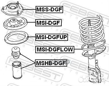 Проставка пружины msidgf Febest