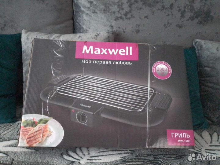 Электрогриль новый