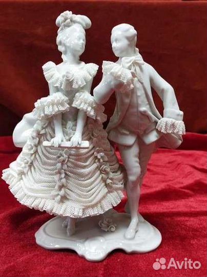 Кружевной фарфор Германия статуэтка 20 см