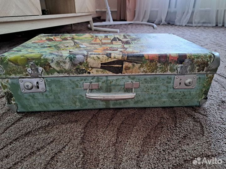 Чемодан СССР декупаж
