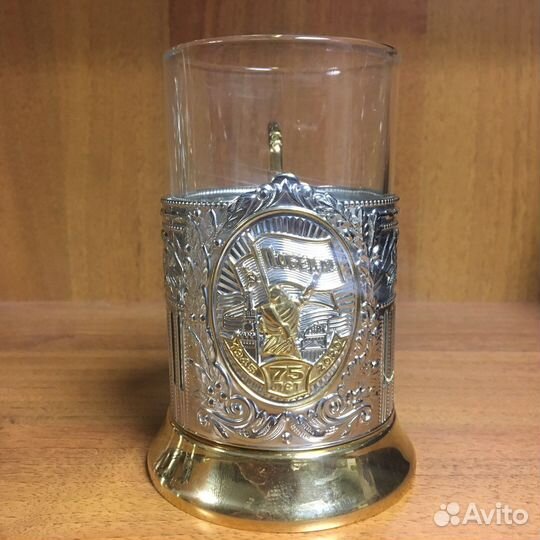 Подстаканник со стаканом