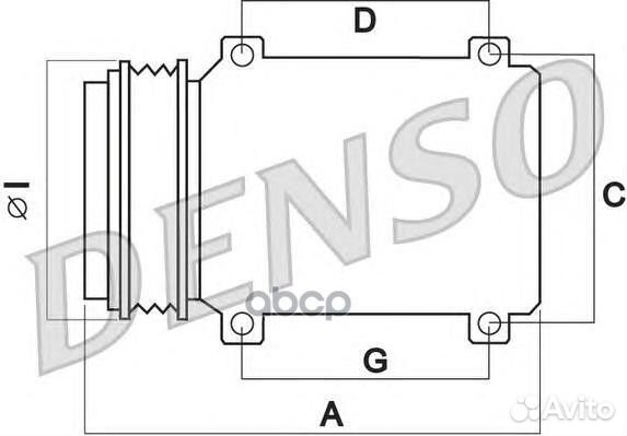 Компрессор кондиционера DCP17084 Denso