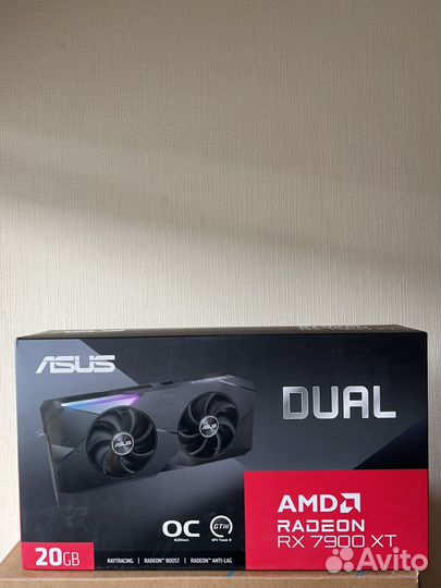 Видеокарта asus Radeon RX 7900 XT Dual OC 20 гб