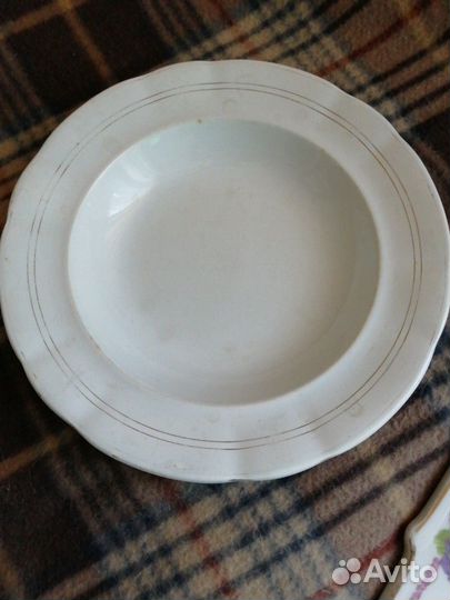 Тарелки кобальт Кузнецов винтаж