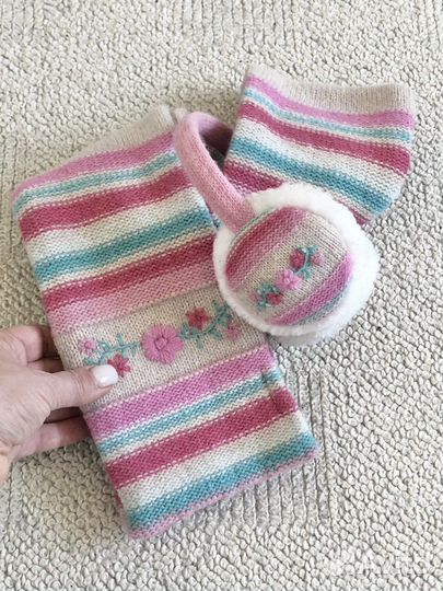 Шарф и меховые наушники Accessories London