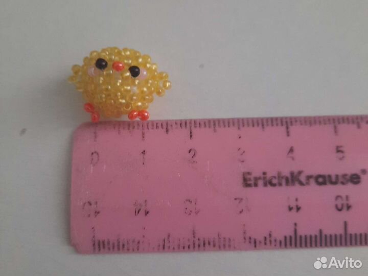 Амигуруми из бисера цыплёнок