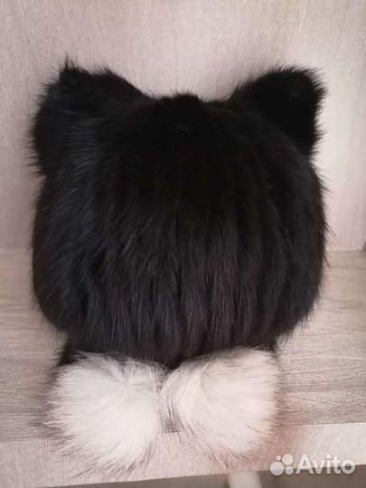 Шапка ушанка женская натуральный мех