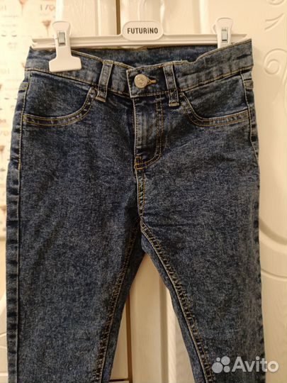 Джинсы узкие для девочки