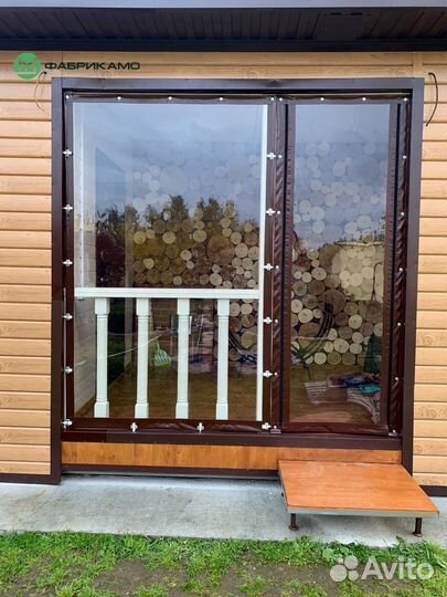 Мягкие окна для террасы веранды беседки