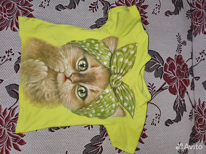 Футболки для девочки 104 110