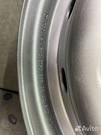 Тзск 6x15/4x100 ET50 D60,1 LADA Largus серебро