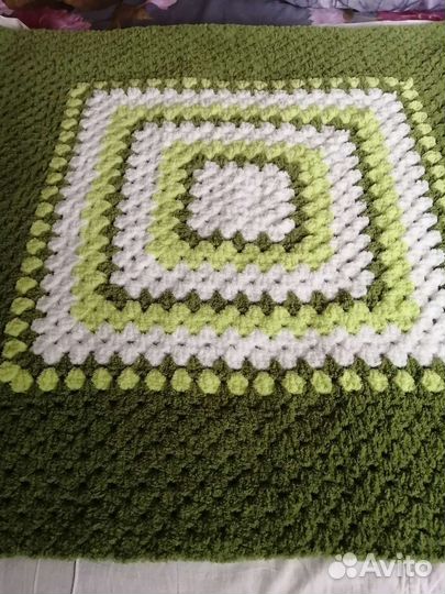 Плед детский вязаный ручная работа