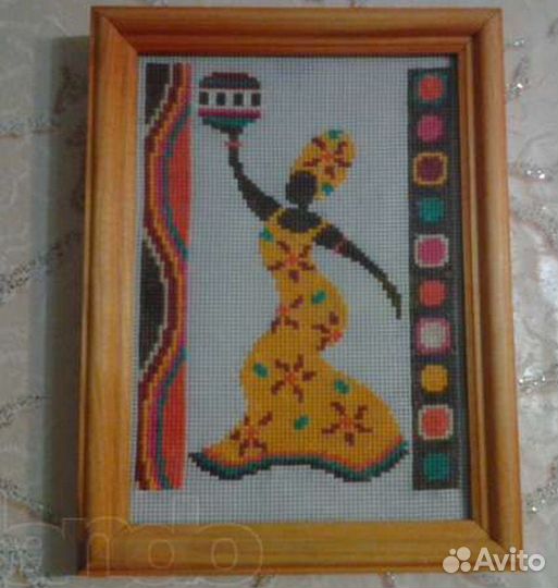 Картины крестиком в рамках (дерево) от новичка
