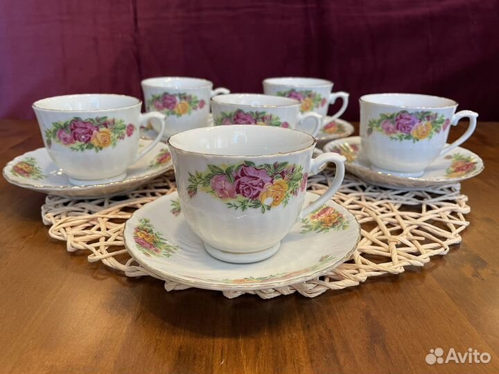 Чайный сервиз 22 предмета на 6 персон