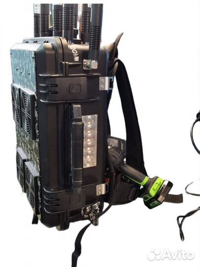 Глушилка-Рюкзак подавитель Дронов и бла(500W)