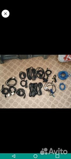 Кабеля, провода, hdmi, VGA и др