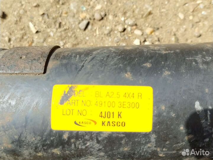 Задний кардан KIA sorento 2005г. 2.5 aт дизель