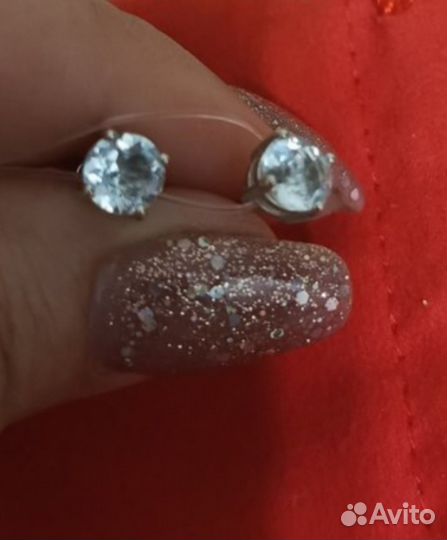 Серьги серебро