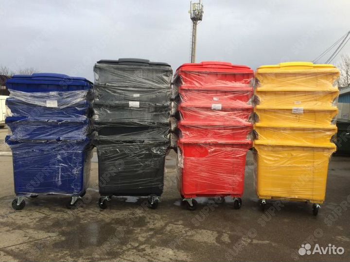 Мусорный бак 1100л Ш2539