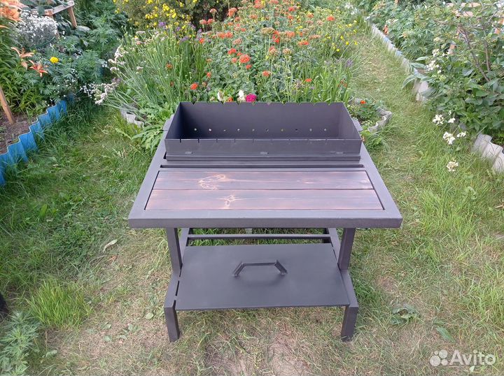 Мангал лофт с крышкой