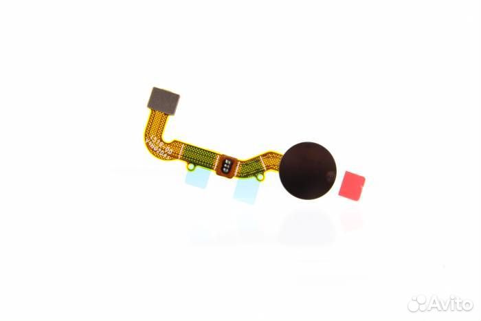 Шлейф Xiaomi Redmi 9 + сканер отпечатка (черный)