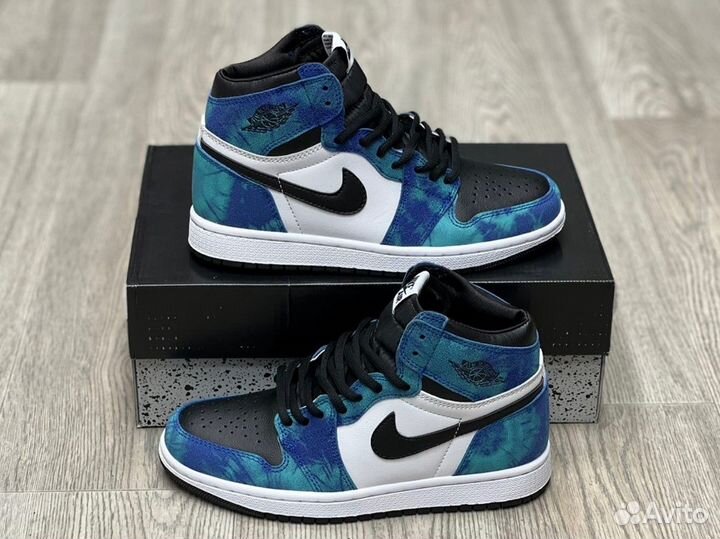 Кроссовки Air Jordan 1 Tie-Dye (36-45)