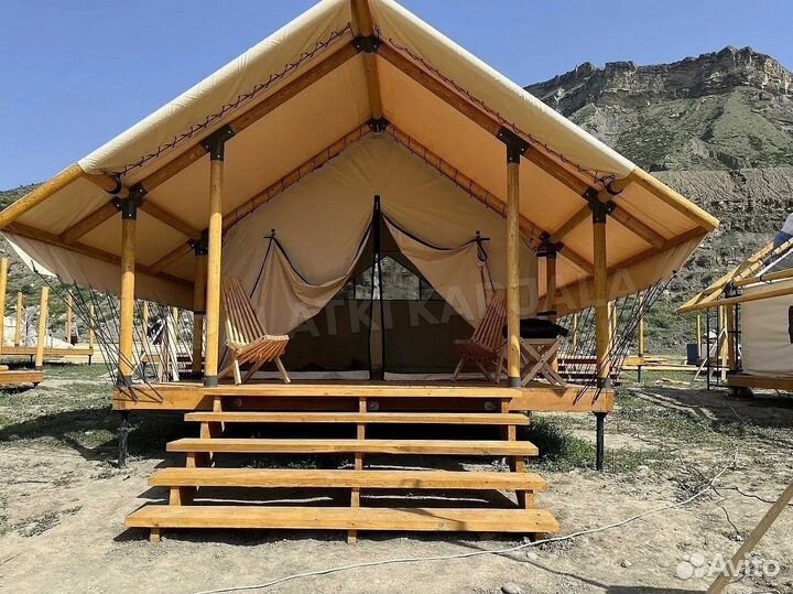 Сафари тенты, шатры для глэмпинга, палатки