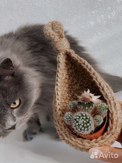 Корзинка из джута