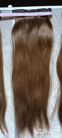 Трессы на заколках натуральные