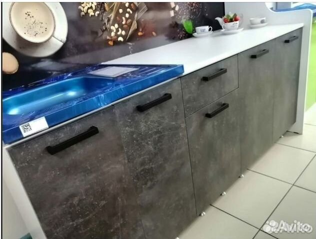 Рио бетон кухонный гарнитур 2.0 м