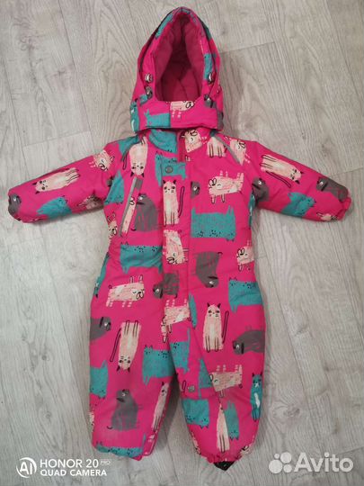 Зимний комбинезон для девочки 86+