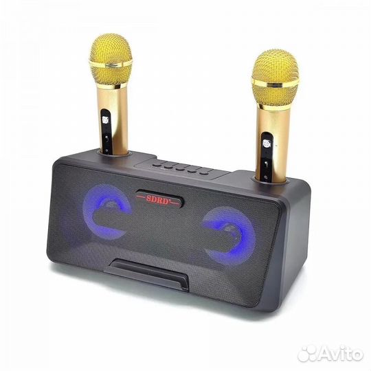 Sdrd SD-301 караоке система колонка с 2 микрофонам
