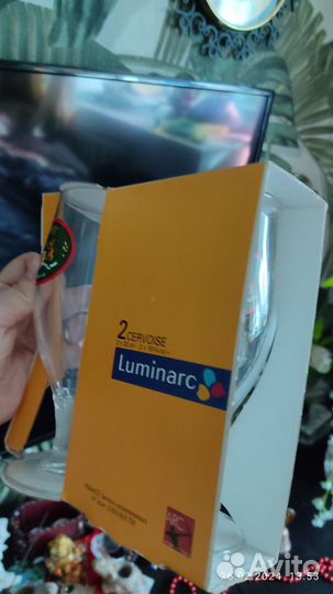 2 бокала для пива люминарк