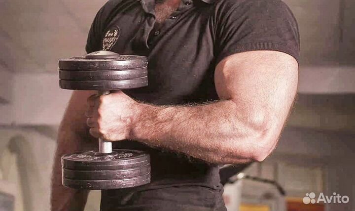 Гантель 20 кг, гартель ноблрная, диски для гантели
