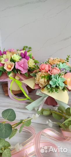 Букеты цветов из мыла