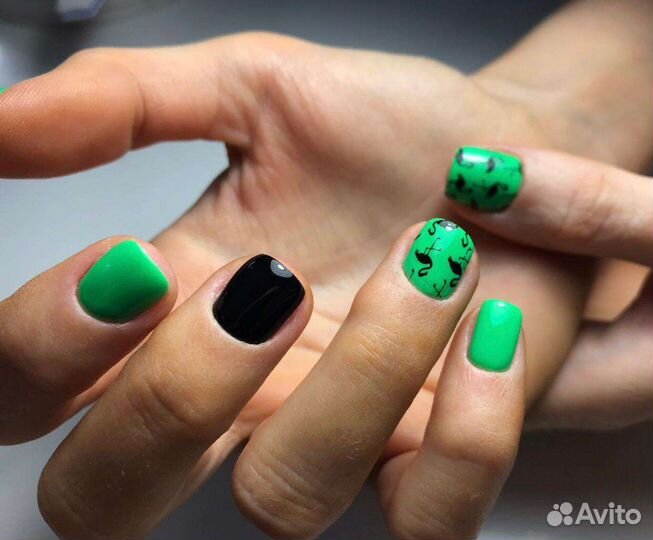 Наращивание ногтей, маникюр с покрытием гель лака