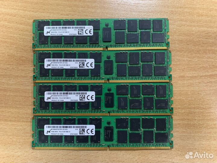 Лот оперативная память 16Gb (16Gbx4) ECC REG