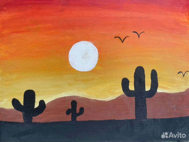 Картина на холсте акрилом