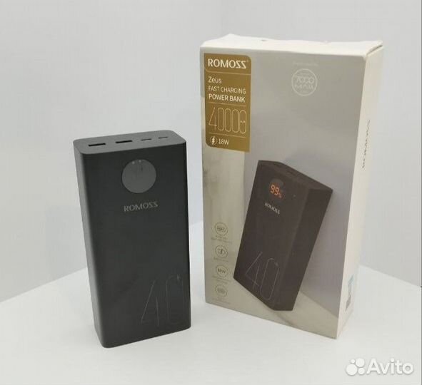 Внешний аккумулятор Romoss PEA40 40000mAh черный
